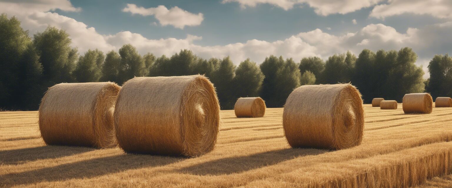 Straw bedding for rabbits